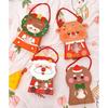 F26C 10pcs Christmas Treat Boxes with Handle Paper Candy Gift Box with Window