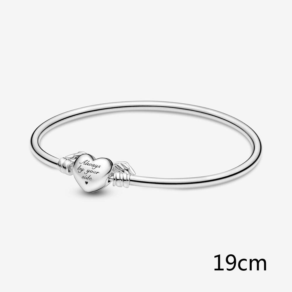 Brățări din argint S925 pentru femei, mărgele de mărgele de dragoste cu aripi, brățări originale, bijuterii de lux DIY