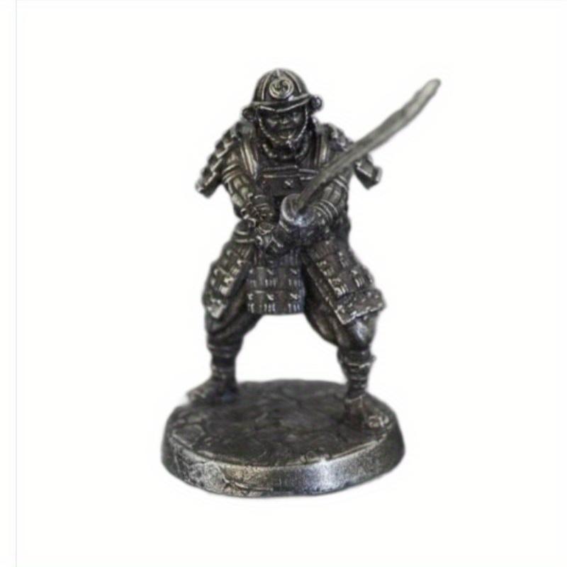 

Миниатюрная статуэтка самурая, фигурка японского воина, скульптура из мельхиора, материал для домашнего декора A