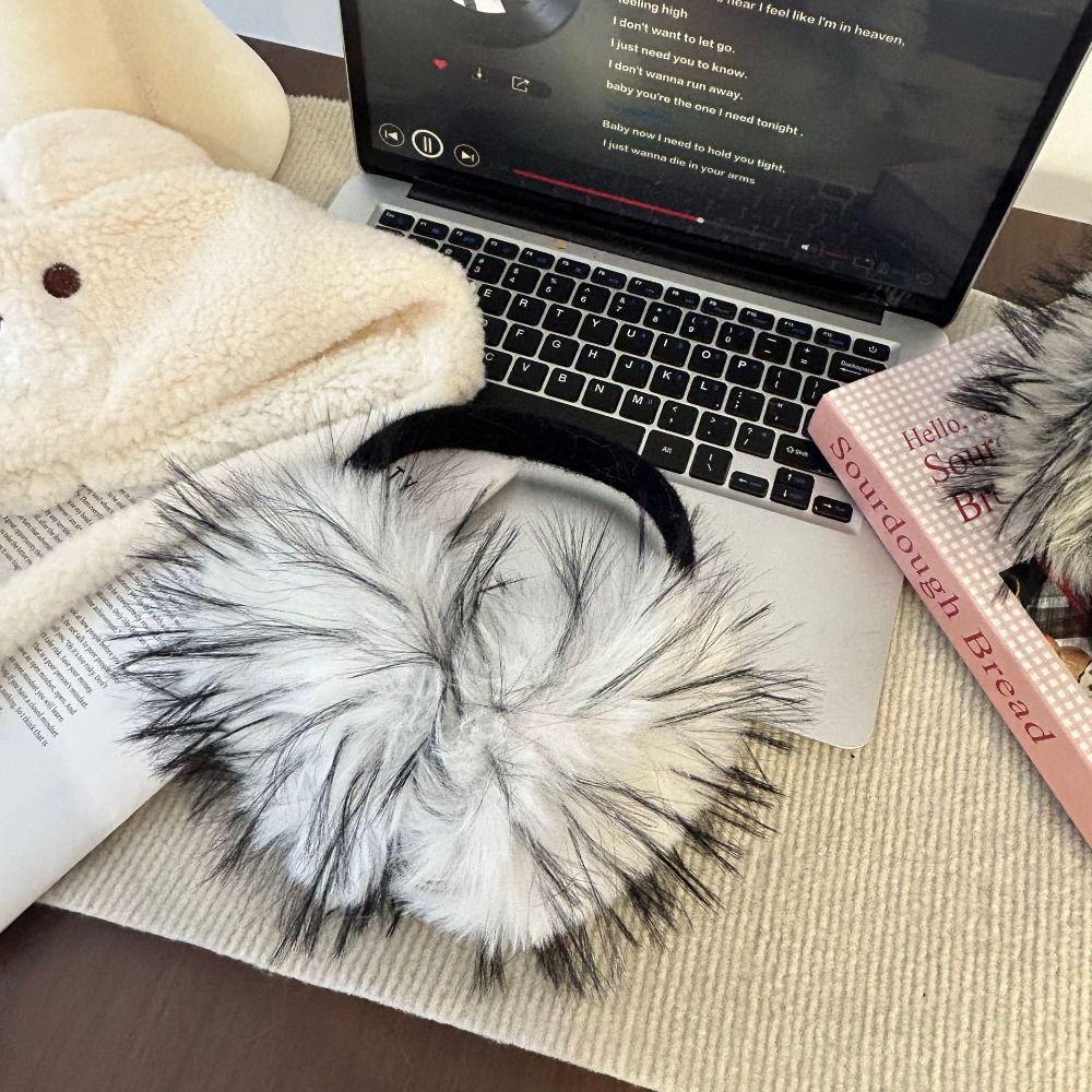 Solid Color Imitation Fur Plush Earmuffs Folding Foldable Ear Cover Fashion Ear Mask  Riding
