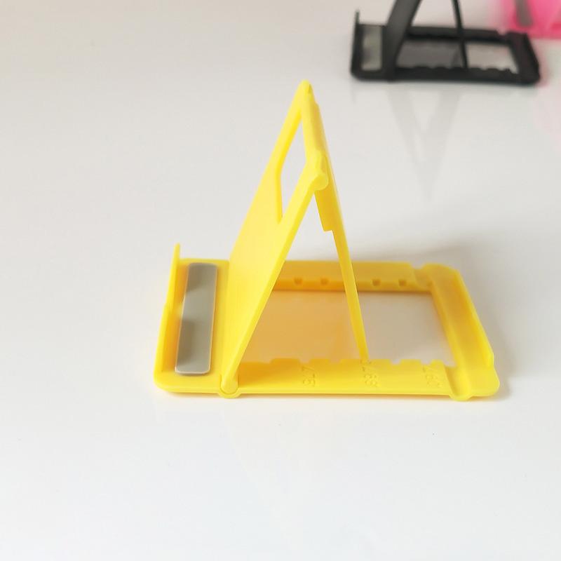 Folding Mobile Phone Holder Mini Adjustable Creative Portable Universal Folding Plastic Phone Holder Tablet Computer Stand For