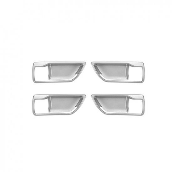 For Toyota Tundra   Silver Car Inner Door Handle Bowl Cover Trim 4PCS