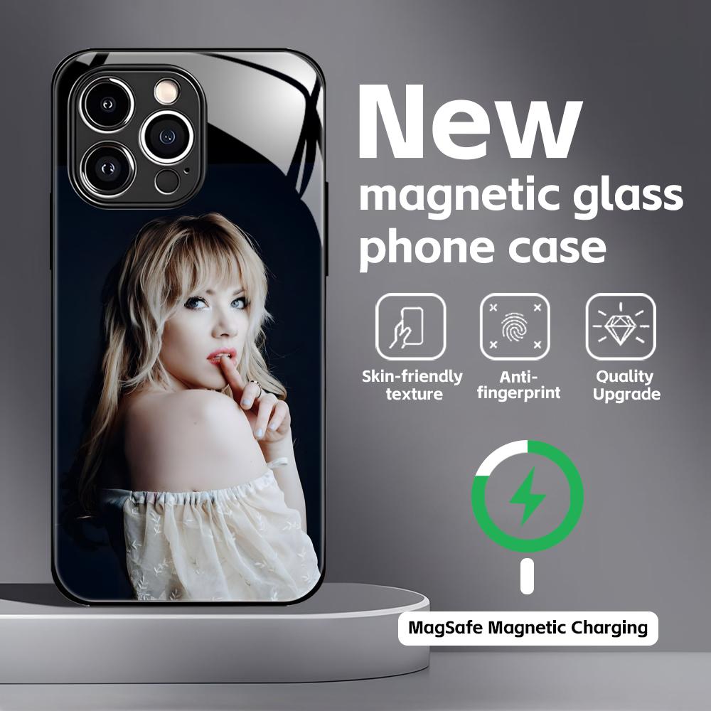 

singer carly rae jepsen (0) Phone Case For iPhone17 16 15 14 13 12 11 X XR XS 8 Plus Mini Pro Max Glass Magnetic Case iPhone17 Pro