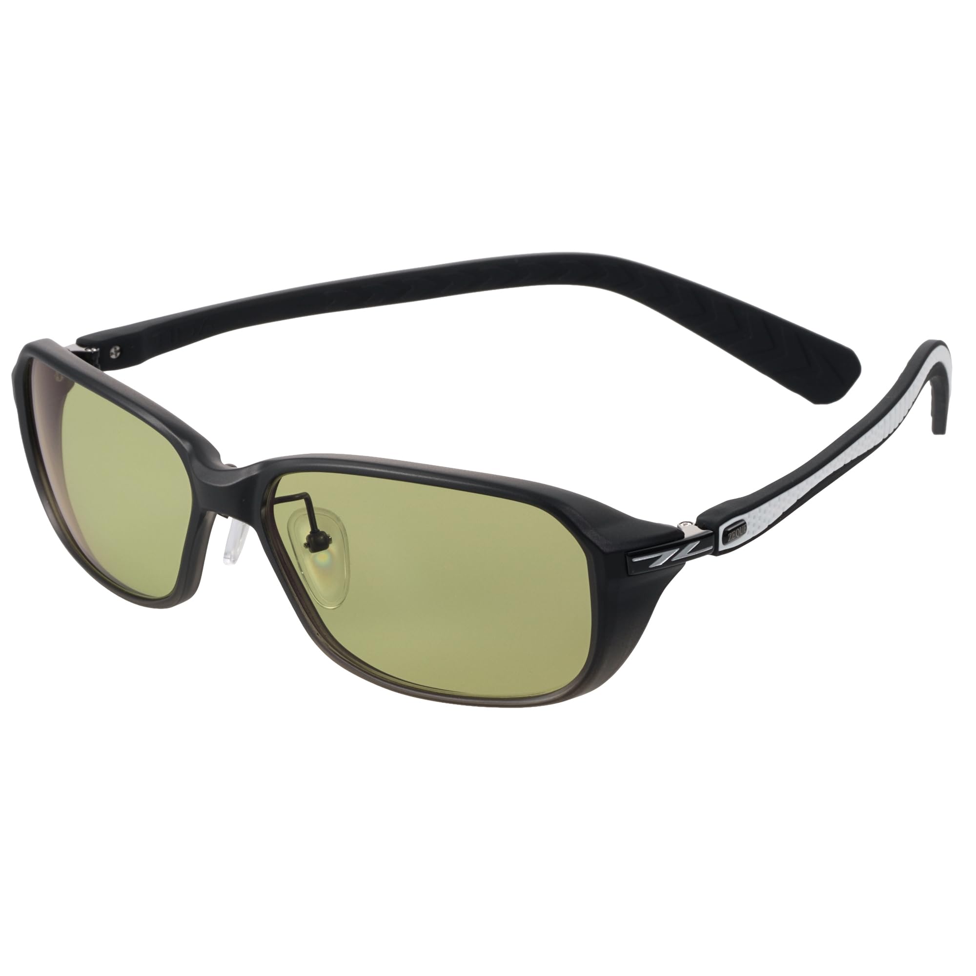 Zeku Polarized Sunglasses TIDA Smoke EASE GREEN [Zeque] F-2189 Gradient/White