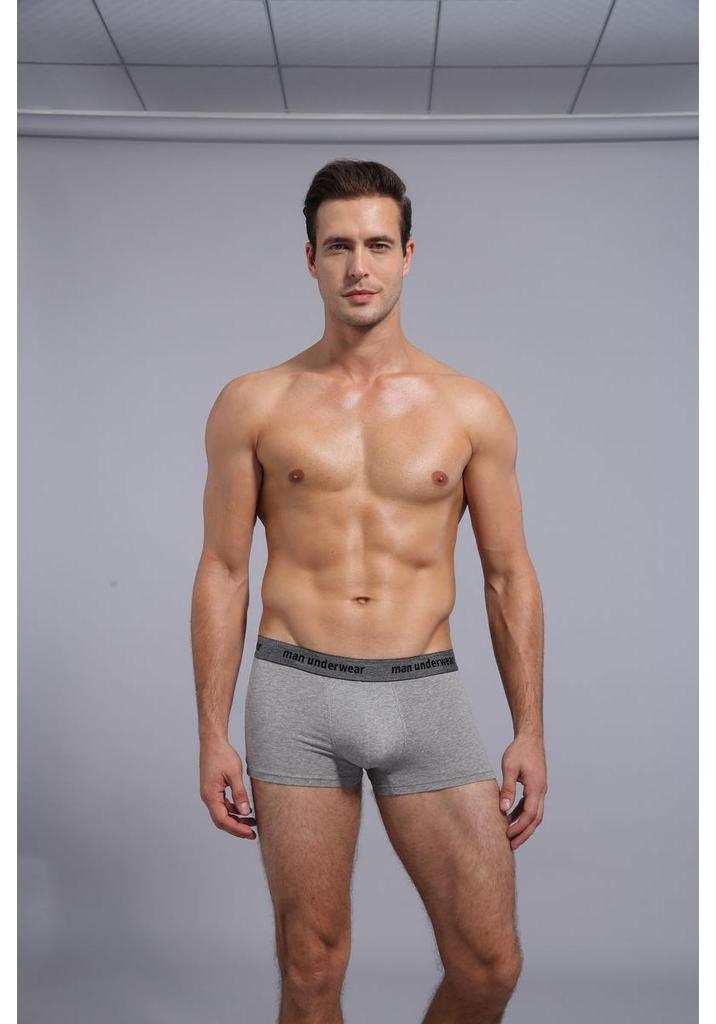 Men's Mid-Rise Pure Cotton Breathable Boxer Briefs - Youth Sports Trendy Style