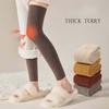 Lolita Girls Loose Leg Warmers Thigh High Black Stockings Over Knee Warm Thick Long Boot Socks for Women Autumn Winter Fashion