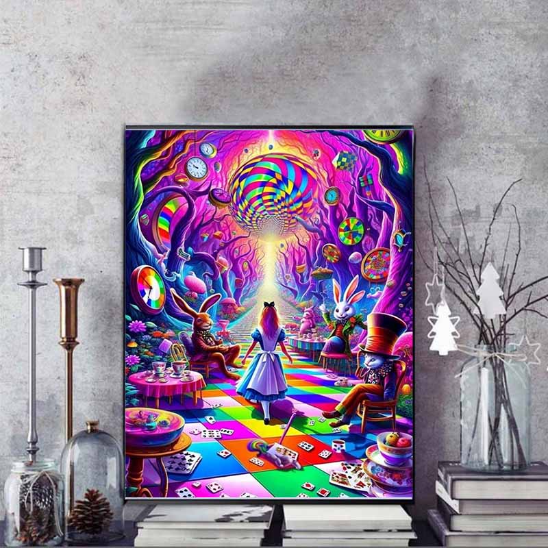 Disney 5D DIY Diamond Painting Ariel Watercolor Illustration Embroidery Mosaic Cross Stitch Home Decor Gifts Crafts