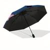 Stitch,Heart Themed Automatic Opening and Closing Folding Umbrella, Reinforced 8 Ribs, Compact Travel Design, Fashionable Folding Umbrella,