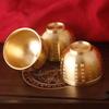 1/2/3pcs Home Decor Hundred Blessings Cup Copper Attract Wealth Good Luck Treasure Cup Desktop Small Ornament Meaningful Gifts