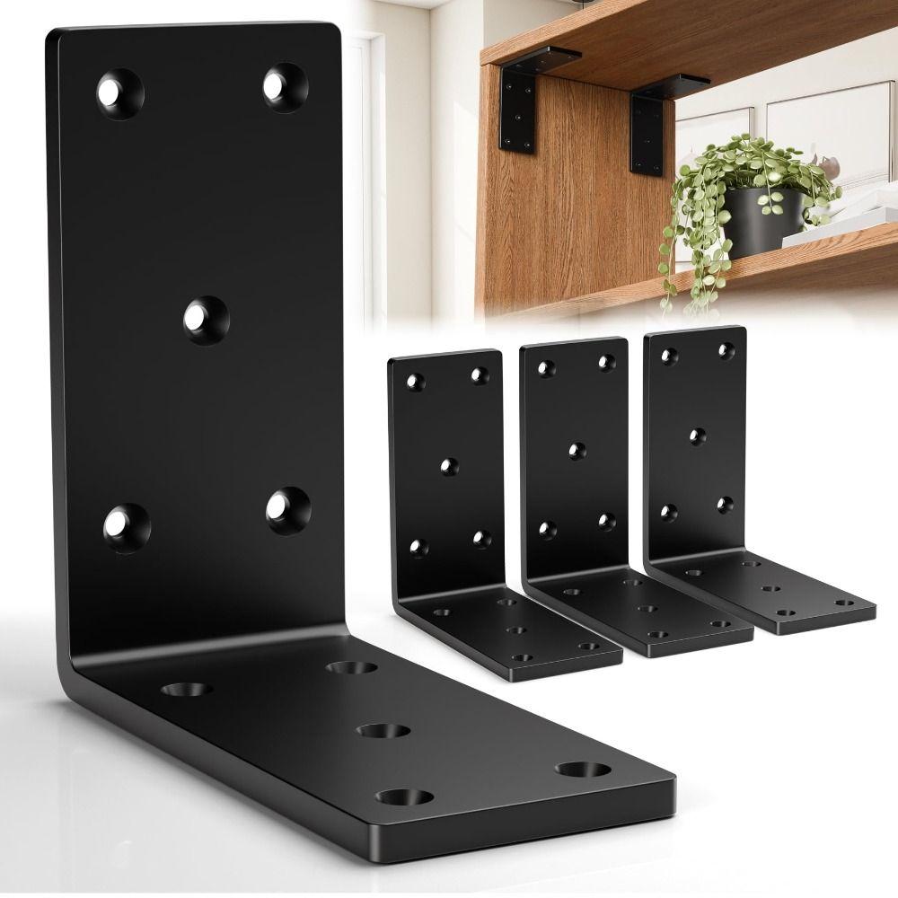 Heavy Duty L-Shaped Corner Braces Right Angle Braces Corner Brackets  Cabinet Supports