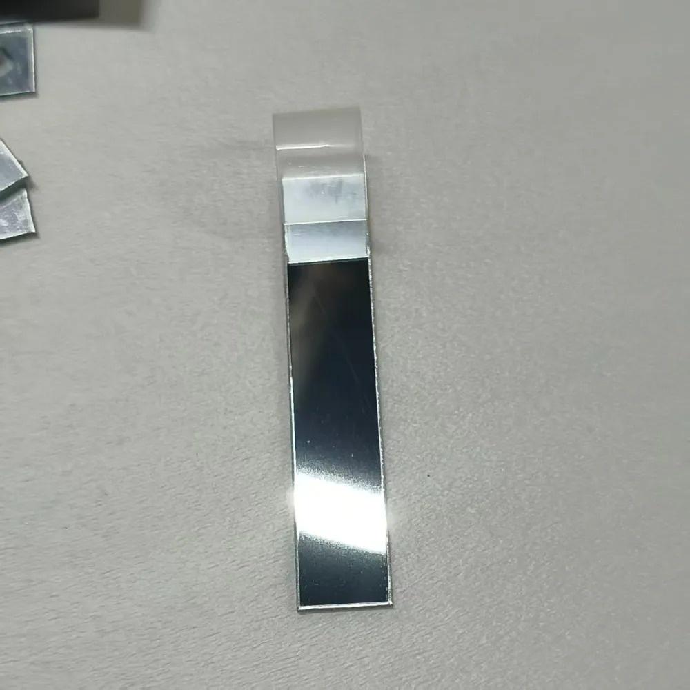 200pcs 1cmx5cm Mini LongStrip Mirror Surface Waterproof Self-adhesive Waterproof DIY Living Room Background Wall Art