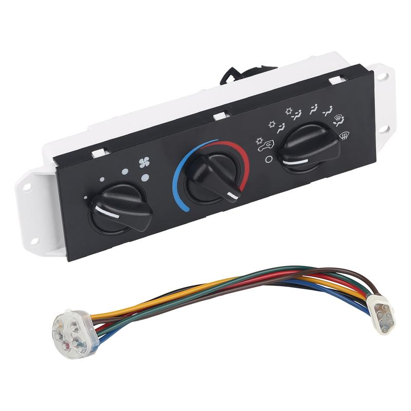 55037473AB 1 Set HVAC Air conditioner heater control panel and blower motor switch for Jeep Wrangler TJ 1999-2004 BL101 HS-373