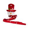 Snowman Tree Topper Plush Fabric Christmas Decoration with Festive Hat Soft Seasonal Accent for Holiday Home And Party Decor