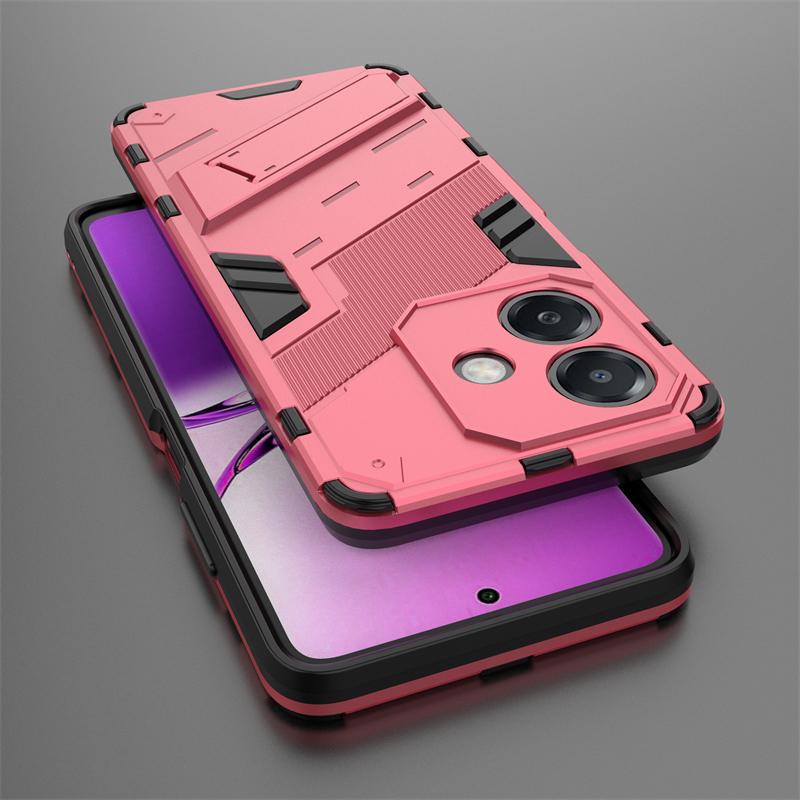 Punkowy uchwyt Etui na telefon dla Oppo A3x 5G India Celulares Shell Bumper Wstrząsoodporny Twardy Dla Oppo A3x 5G Funda Para Tylna Pokrywa