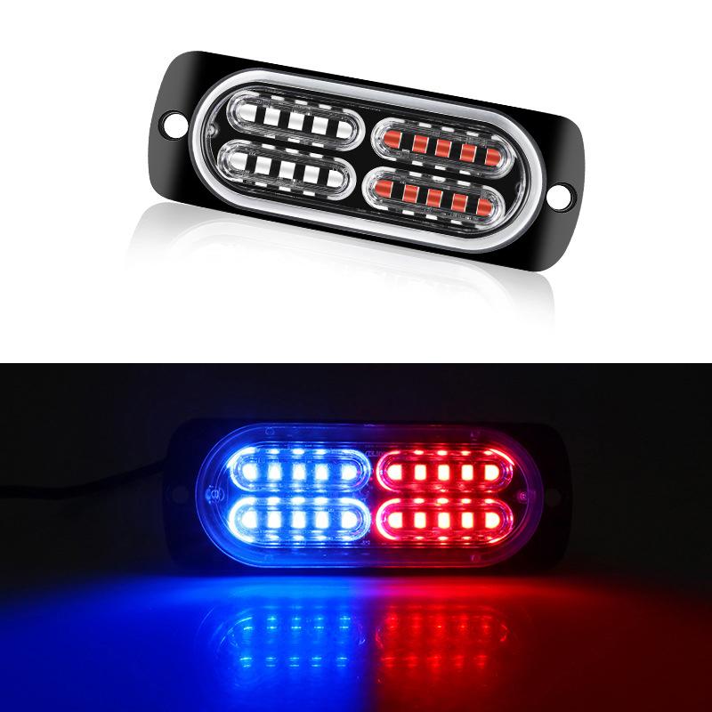 Universal 20Led Dc12-24V Warning Lights Beacon Emergency Hazard Marker Grille Lamp Bar Tow Truck Trailer Flashing Strobe Lamp