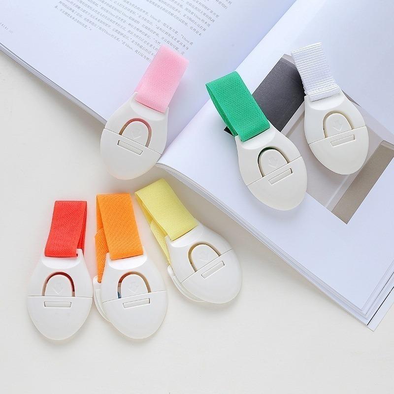 1pc Colored Webbing Multifunctional Safety Locks Children Anti-opening Cabinet Safe Lock Anti-clip Hand Door Lock Fixing Clips