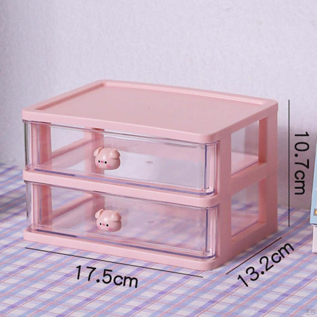 Compact Desk Drawer Organizer for Efficient Makeup Storage and Organization