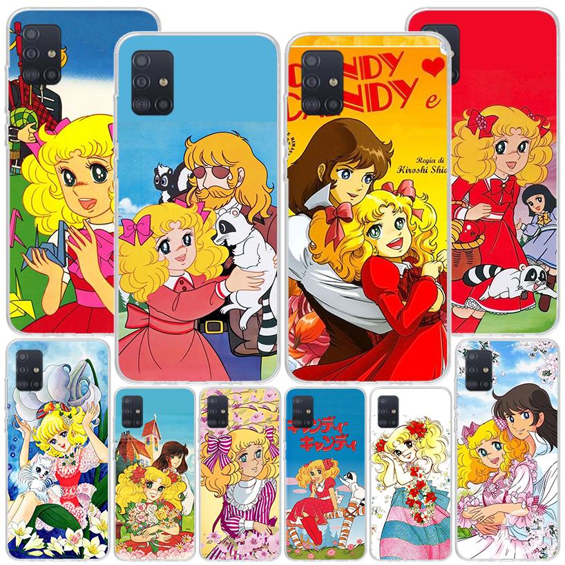Candy 90s Anime Phone Case For Samsung Galaxy A52 A32 A22 A12 A51 A31 A50S A30S A20S A10S Note 20 Ultra 10 Plus S10 A72 A71 Gala