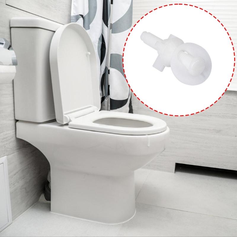 Plastic Toilet Seat Mounting Bolts Heavy Duty Bathroom Hardware Toilet Seat Fasteners set Prevents Wobbling for Home