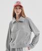 Raverous Rvs High-Neck Collar Sweatshirt Melange Grey