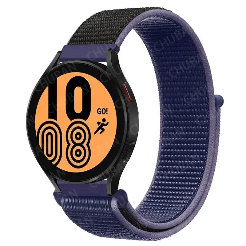 20mm/22mm Nylon Loop For Samsung Galaxy Watch 7/6/4/Classic/3/5/pro/Active 2 Sport Breathable Band Huawei Watch GT 4-3-2e Strap