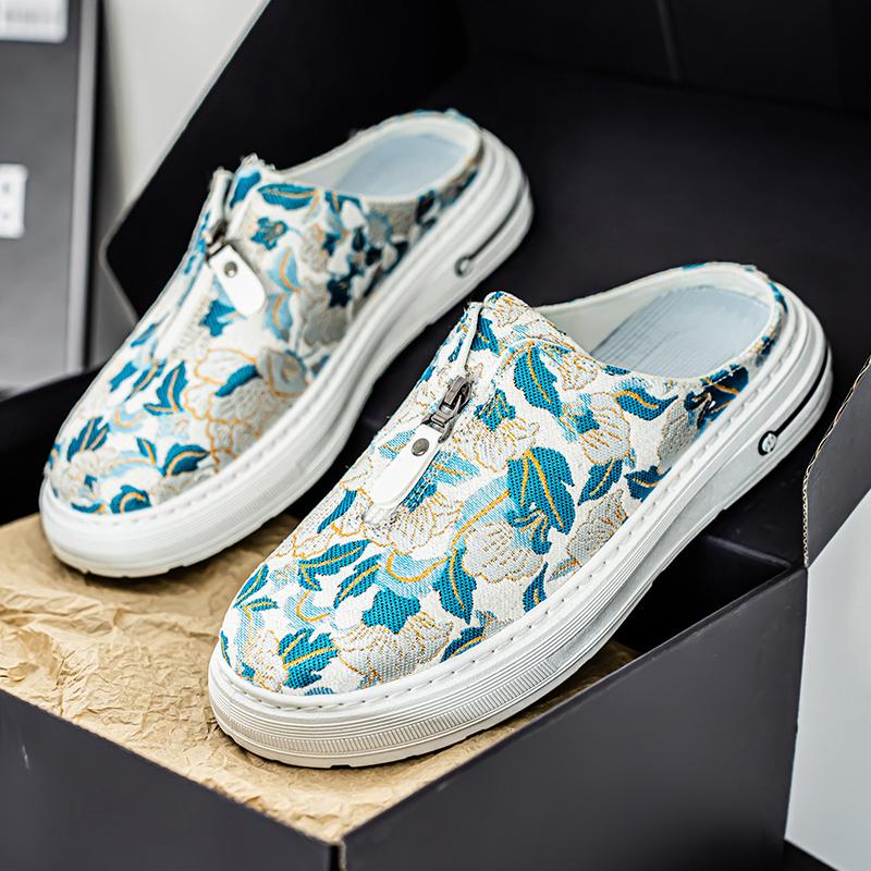 Fashion CYYTL Mens Slippers Summer Casual Outdoor Shoes Breathable Sneakers Walking Hiking Luxury Designer Fashion Loafers House Slides