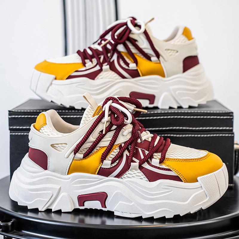 Men 's Casual Four Seasons Fashion  Students Comfortable Sneakers Boys Trending Soft Sole Breathable Shoes