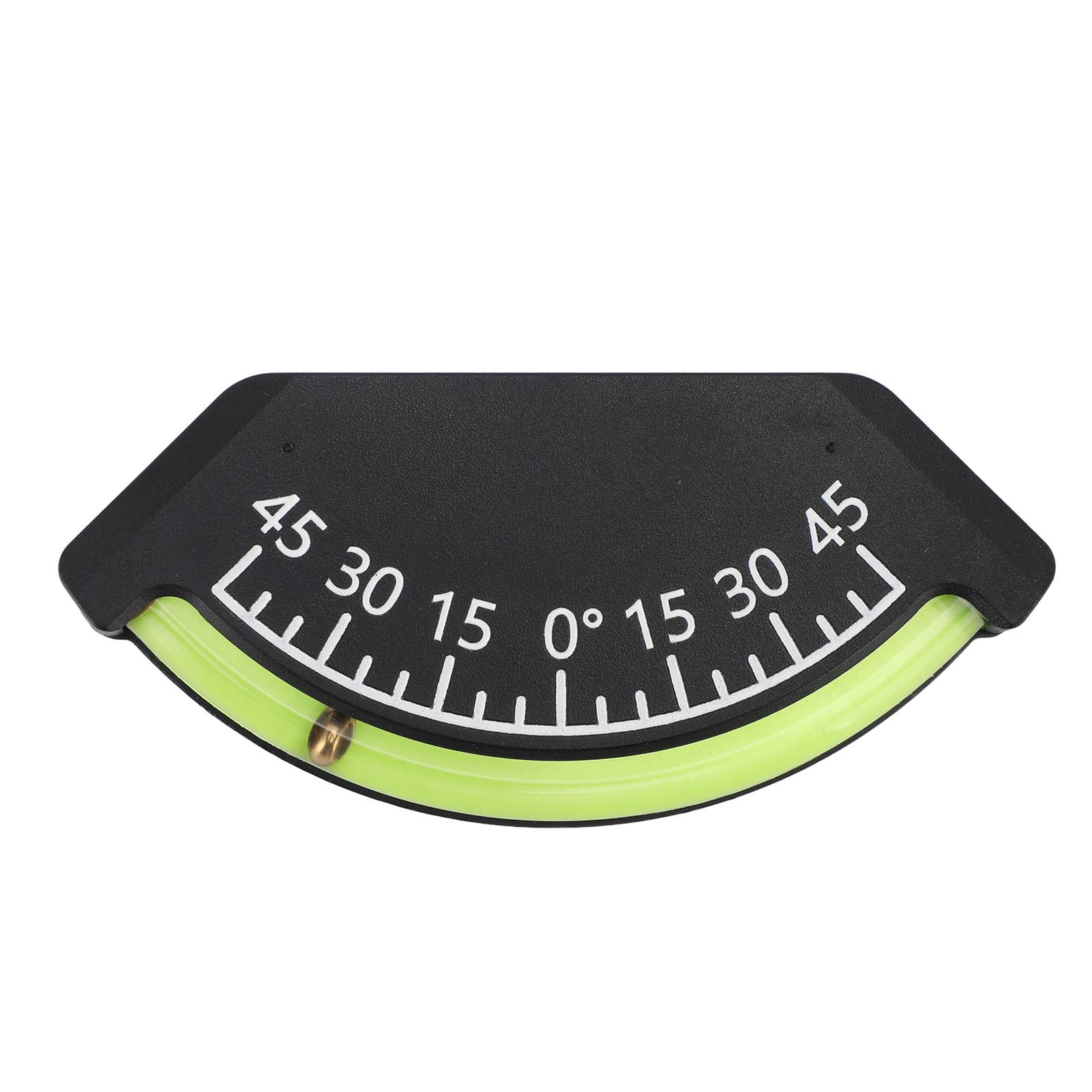

45 Deg Level Gauge 45 Deg Inclinometer Accurate Measurement Proof Easy Install for Off Road Vehicle Truck RV Trailer Boat