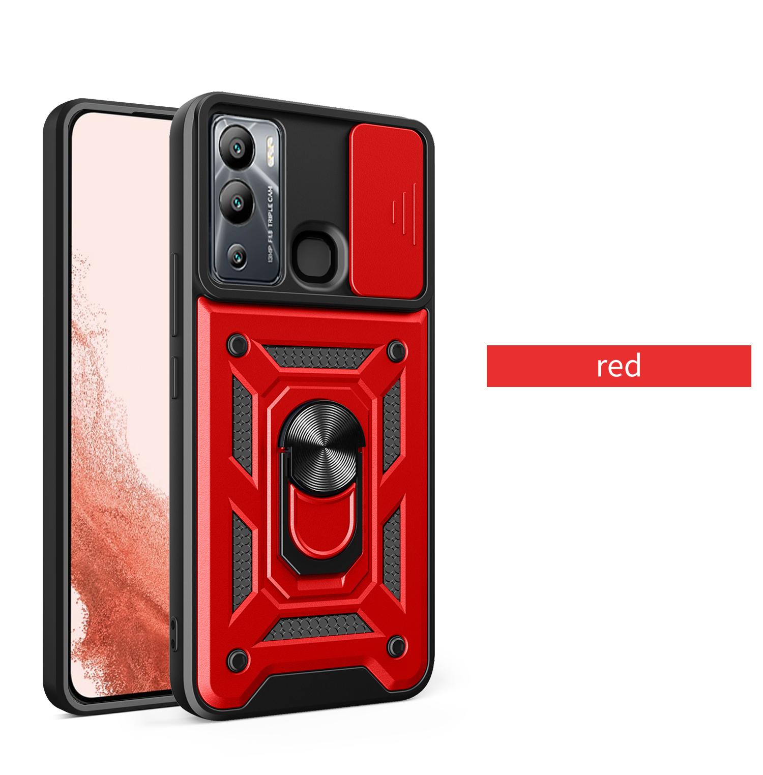 

For Infinixhot40I Hot40 Hot30Play Hot30I Hot30 Hot12Play Hot11S Nfc Shroud Lens Protection Phone Case with Ring Magnetic Bracket Infinix Hot 40I