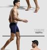 Men's Anti-Friction Cotton Boxer Briefs - Large Size, Breathable for Sports and Running