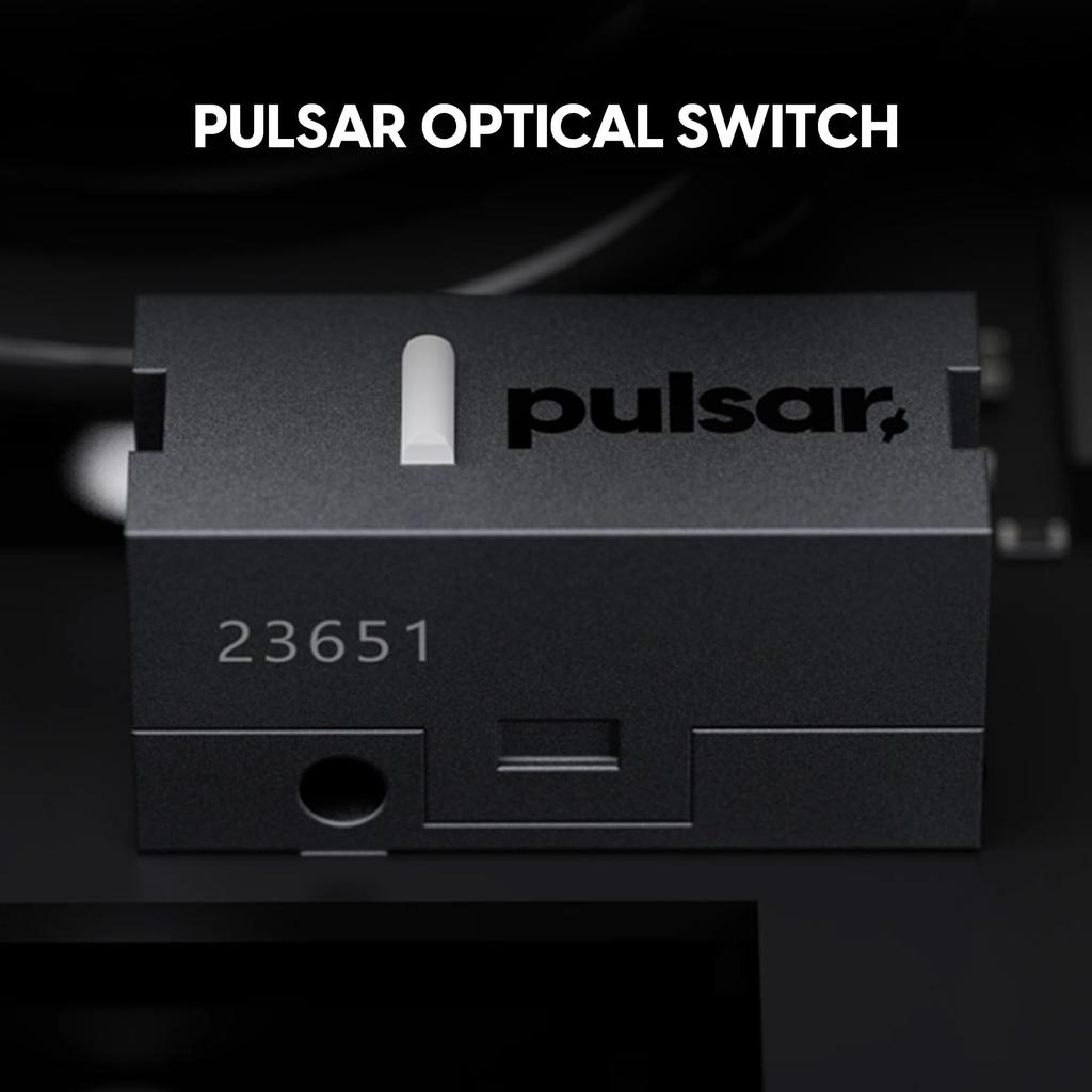 Pulsar Gaming Gears CrazyLight Series Wireless Gaming Mouse 43 1ms response 32000 Optical swivel Flagship Sensor Jet - Ultra-lightweight grams, time,