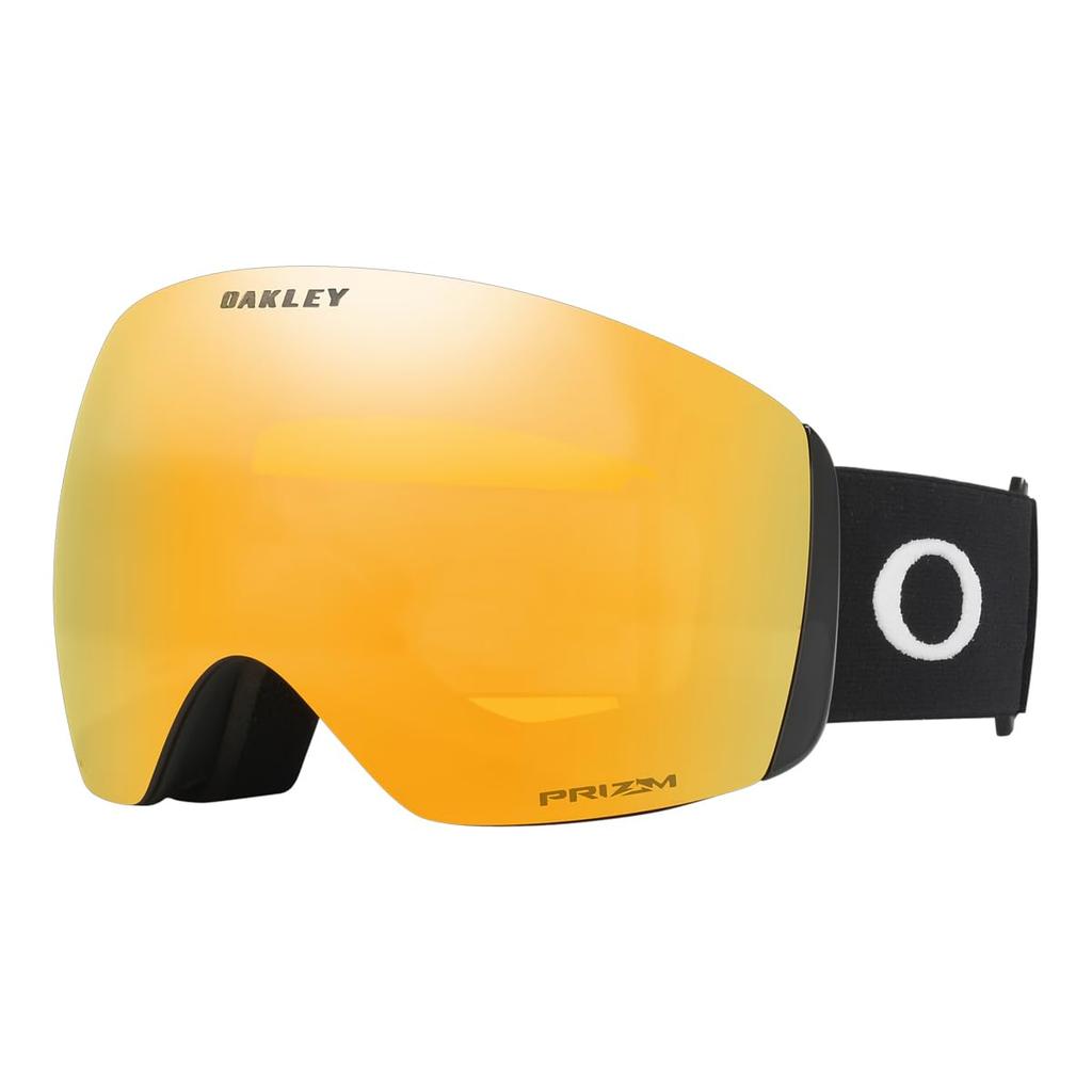 Oakley Zonnebril One Size Oakley Flight Deck L Sneeuwbril voor Unisex Volwassenen 7050F5 Mat 24K Iridium Randloos (Oakley) Zwart/Prizm