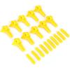 Qiilu Tire Machine Rim Protector, 20pcs Tyre Tire changer Mount Demount Head Duck Head Insert Rim Protector Tire Machine Accessories