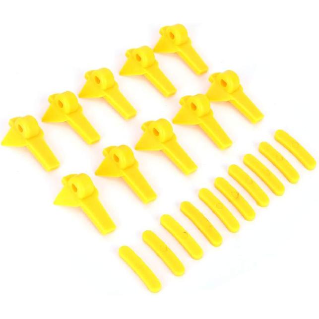 Qiilu Tire Machine Rim Protector, 20pcs Tyre Tire changer Mount Demount Head Duck Head Insert Rim Protector Tire Machine Accessories
