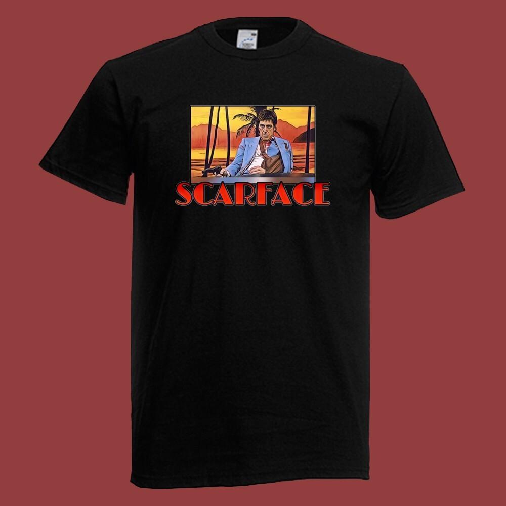 Scarface Tony Montana Movie Men s Black Size S-5XL S разноцветный