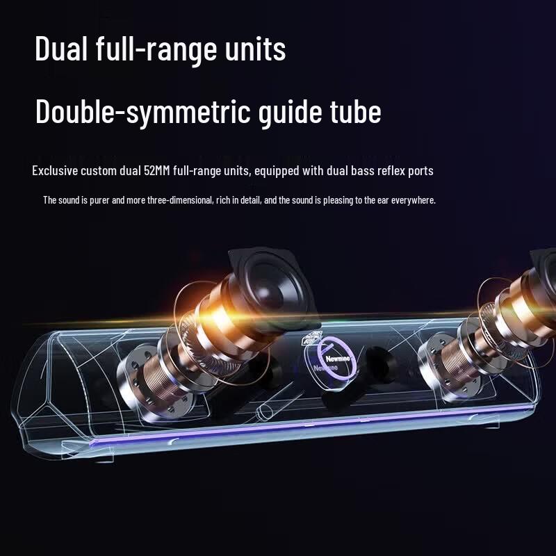 Newmine Gaming Desktop RGB Bluetooth Speaker (CN version)