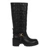 Shiran Knee High Leather Boot Black