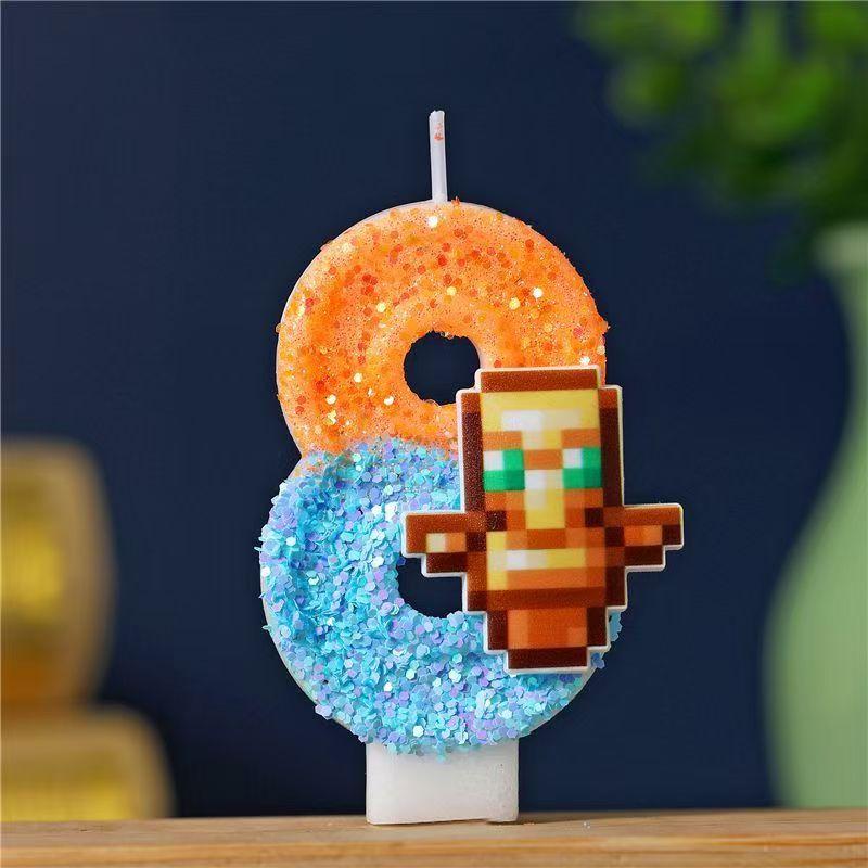 Number 0 Birthday Candle - 1 Piece for Decoration Kids Baking Supplies One Size