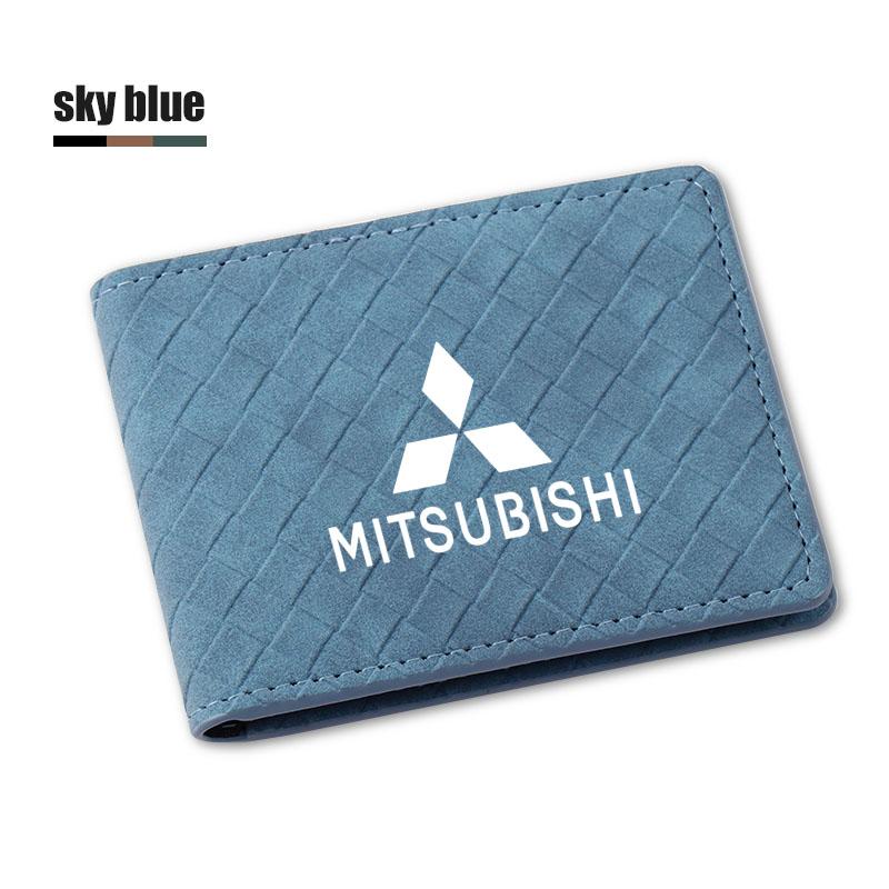 Car Driver License Cover Leather Auto Driving Documents Case Credit Card Holder For Mitsubishi Eclipse Outlander ASX Colt