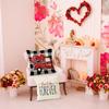 Valentine'S Day Car Gift Printed Home Decor Pillowcase Bedroom Living Room Sofa Decoration Polyester Cushion Cover With Zipper