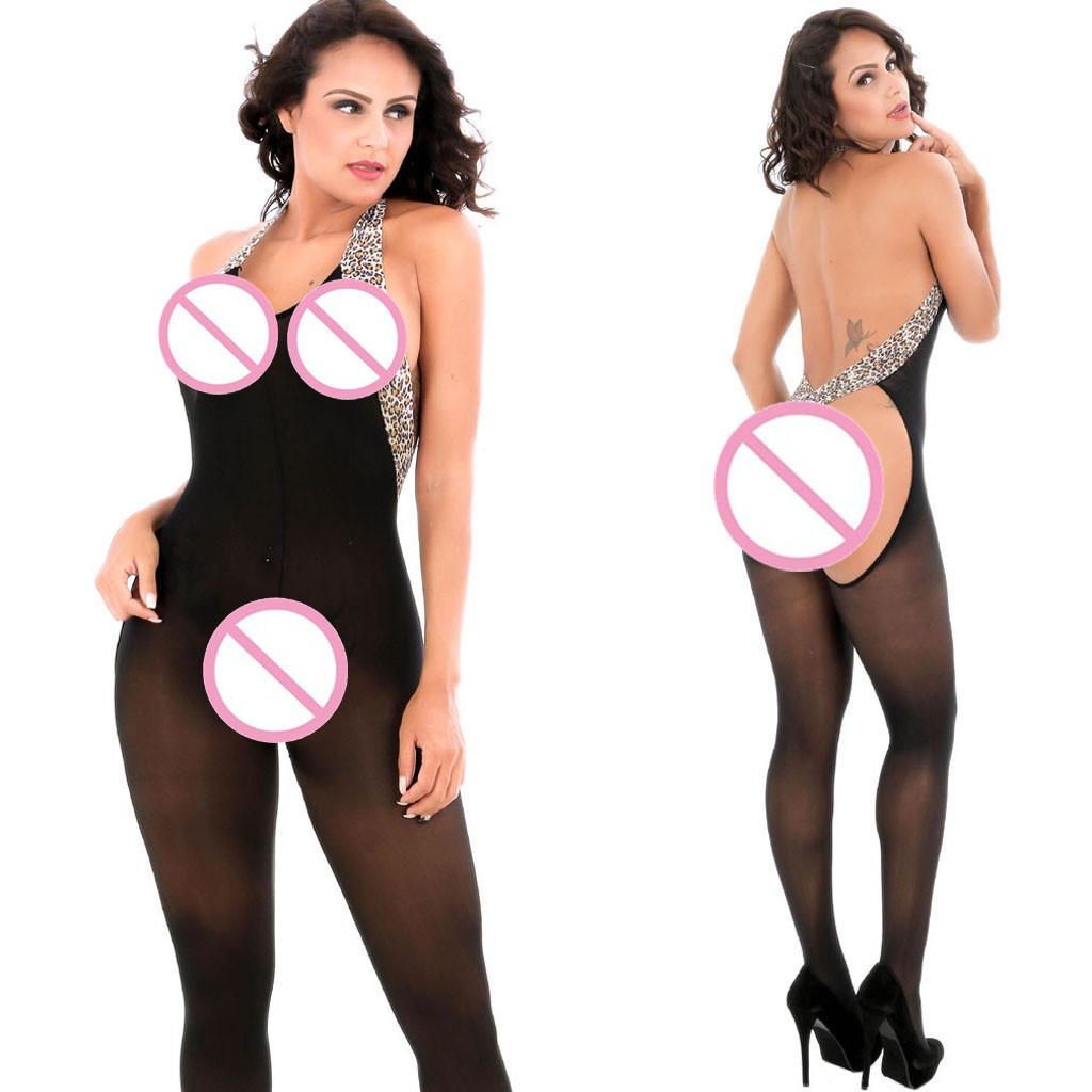 Women Open Crotch Bodystockings Underwear Pajama