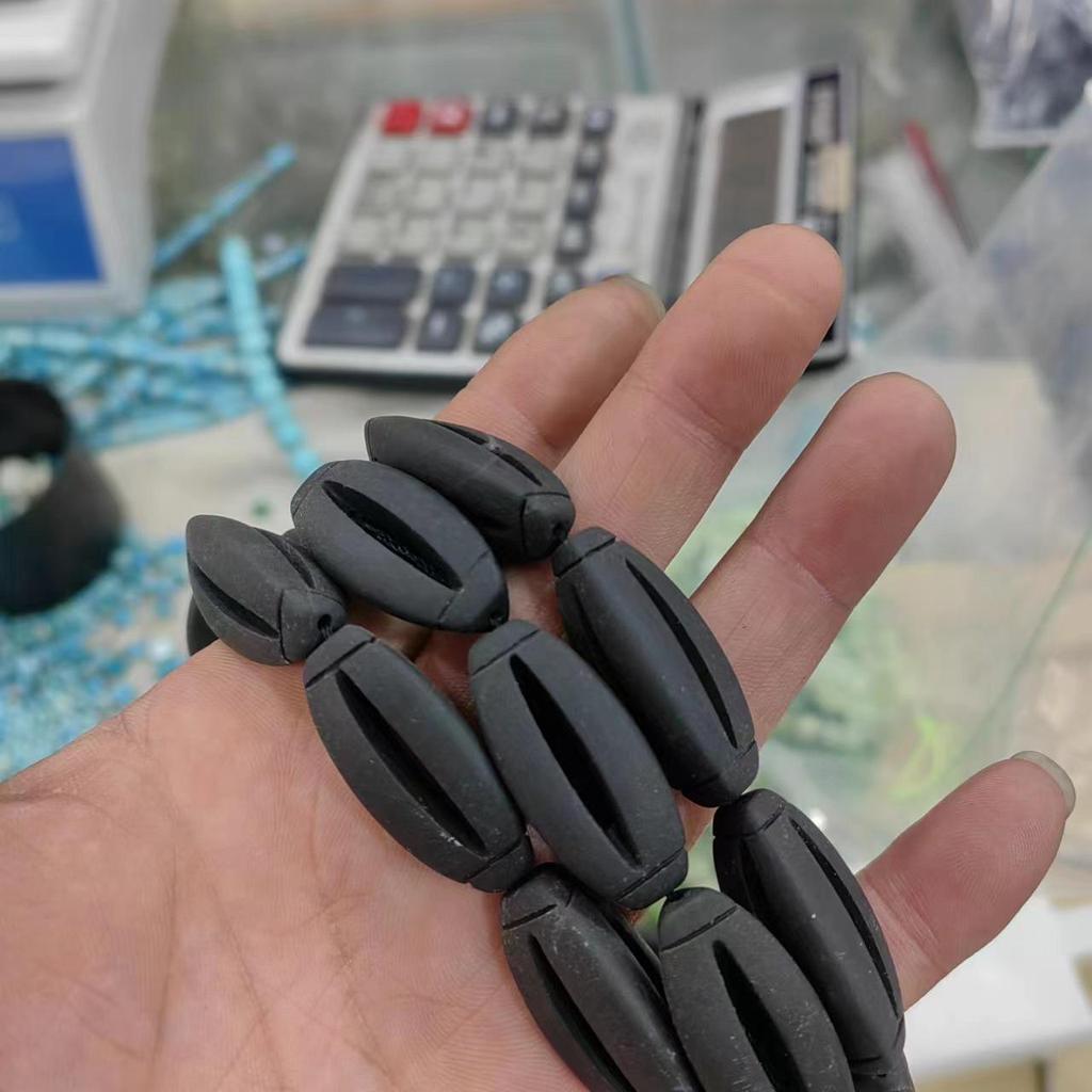 Volcanic Stone Bead Jewelry: Round, Square, Abacus, Rectangular Beads for DIY Bracelets & Necklaces.