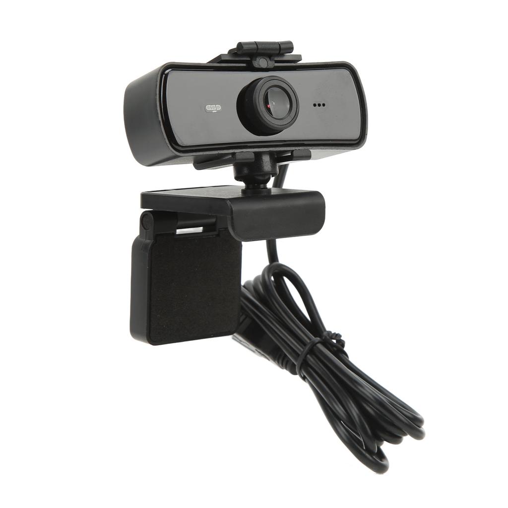 USB Computer Camera Drive Free Built In Microphone Lens Protection Cover With 2K HD Video Call