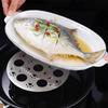 Round Stainless Steel Steaming Grid Thickened Folding Steamed Egg Rack  Steaming Eggs