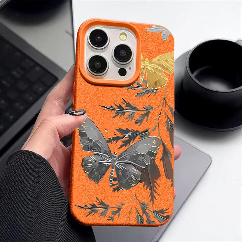 Butterffly Printing Case For iPhone 16 Pro Max 15 14 13 12 11 Shockproof Slim Soft Silicone Case Cover