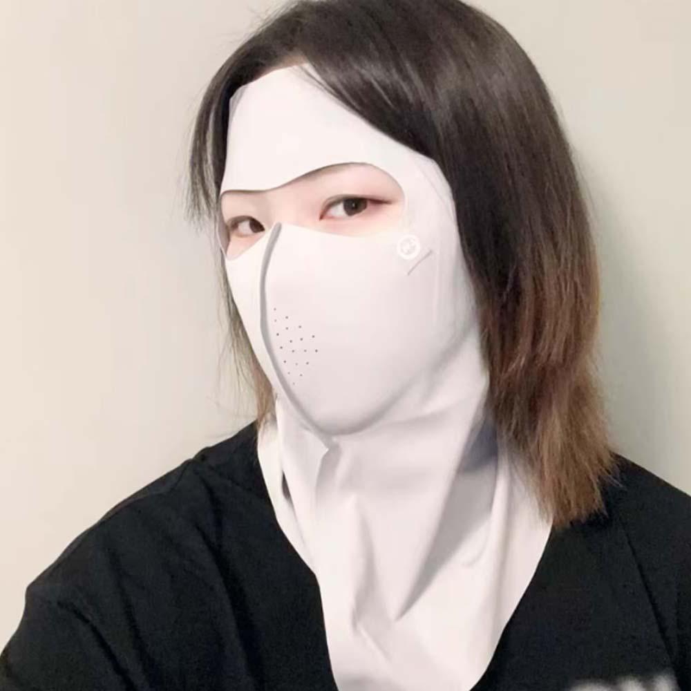 Elastische Eis-Seide Gesichtsbekleidung Atmungsaktive Gesichts-Sonnenschutz-UV-Schutzmaske Damen