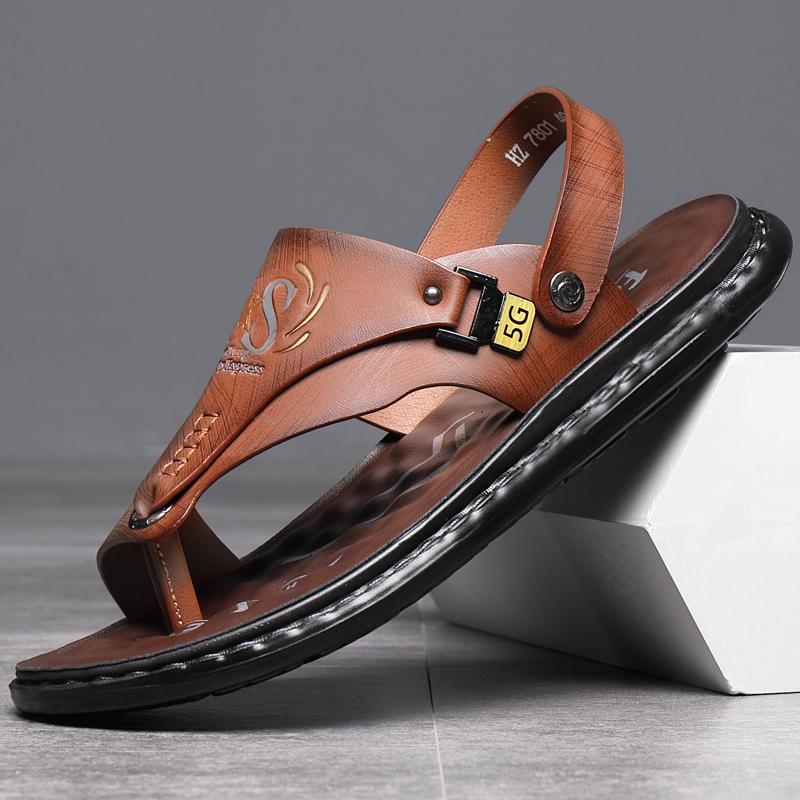 Men's Sandals Summer New Anti Slip Beach Shoes Men's Plus Size 48 Flip Flops Casual Outdoor Sandals