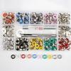 Oeillets Colorés 6mm et Outil d'Installation pour Chaussures
