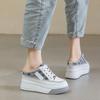 Little white shoes women's 2025 new inner height-increasing women's shoes thick-soled mesh breathable casual shoes versatile bag head slippers women's