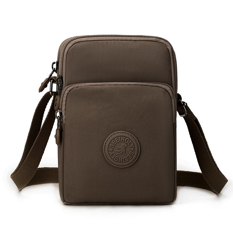 Lightweight Small Bag Large Capacity Multi-Layer Commuter Mobile Phone Bag Nylon Coin Purse
